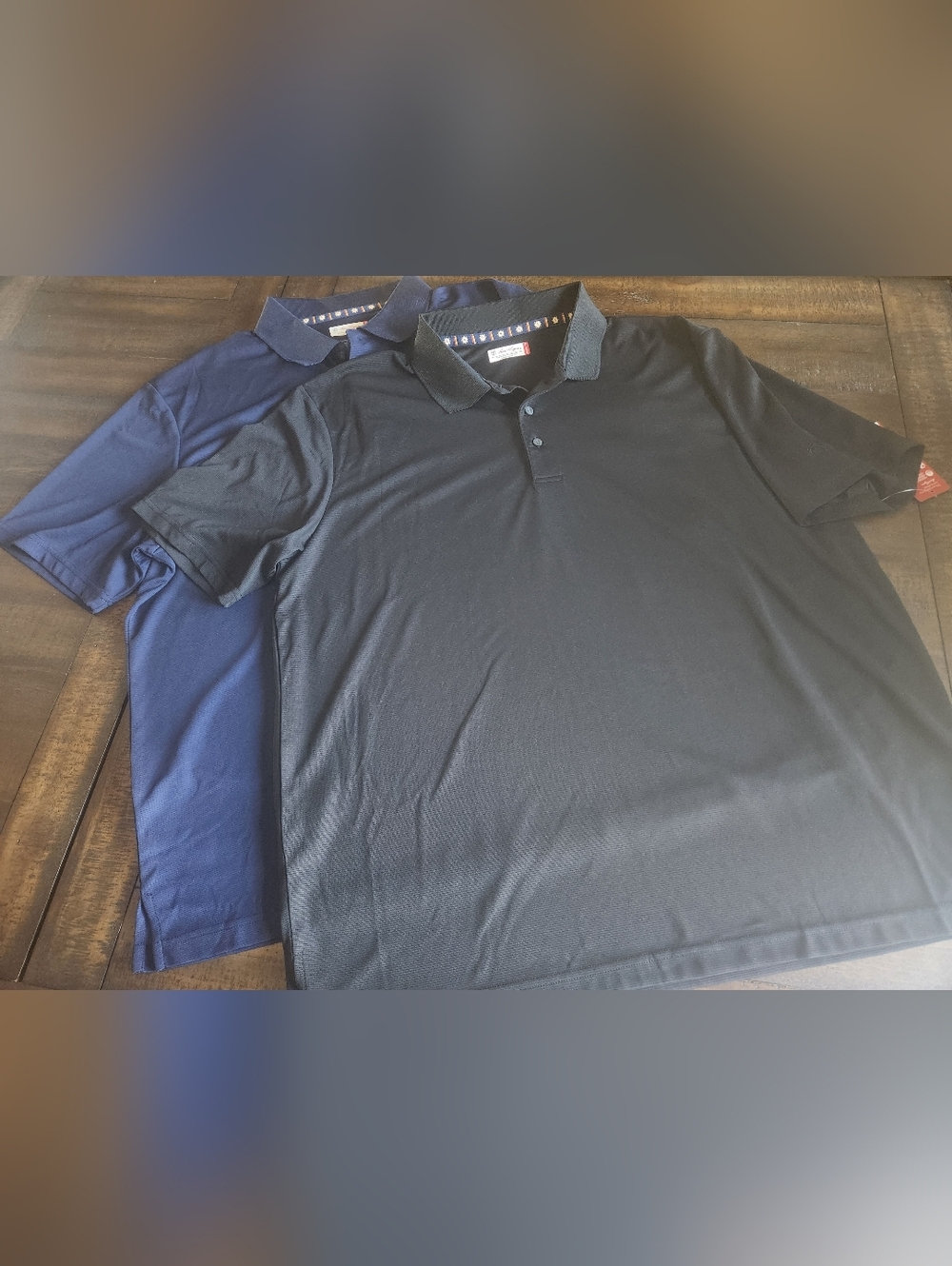 New Ben Hogan Men's‎ Black and Navy Polo Duo XXL